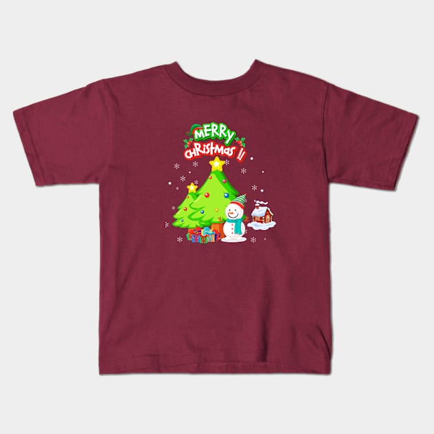 Merry Christmas !!! Kids T-Shirt by formony designs